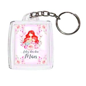 Chaveiro Com Acrílico Dia das Mães