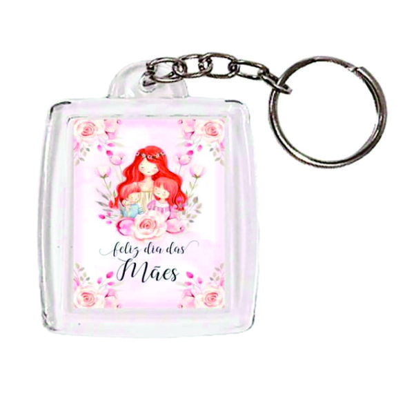 Chaveiro Com Acrílico Dia das Mães