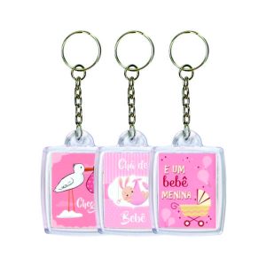 Chaveiro Personalizado Para Chá Revelação