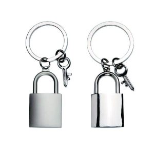 Chaveiro de metal cadeado personalizado