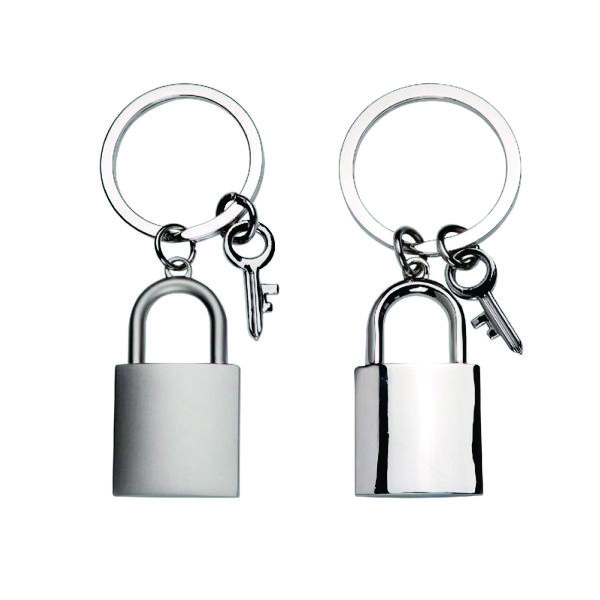 Chaveiro de metal cadeado personalizado