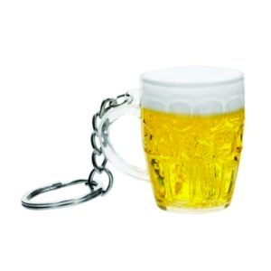 Chaveiro miniatura de caneca de chope