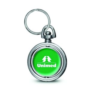 Chaveiro resinado redondo personalizado