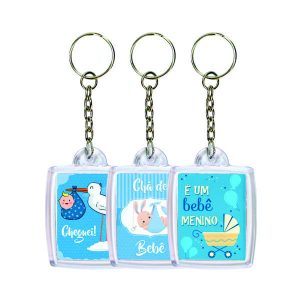 Chaveiros Personalizados Chá Revelação