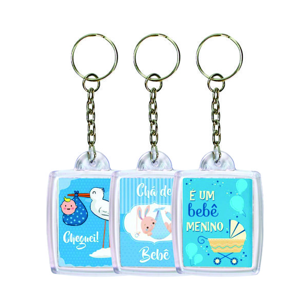 Chaveiros Personalizados Chá Revelação