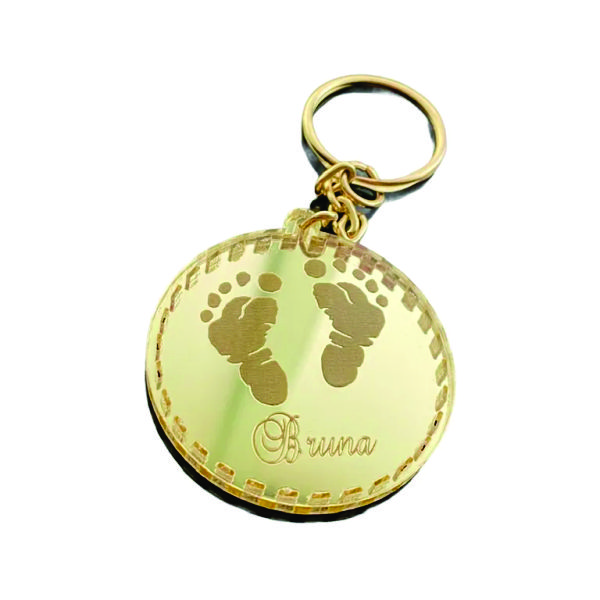Chaveiros Personalizados Dourado