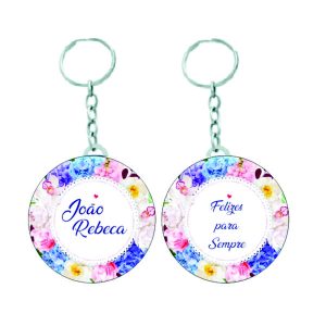 Chaveiros Personalizados Florido