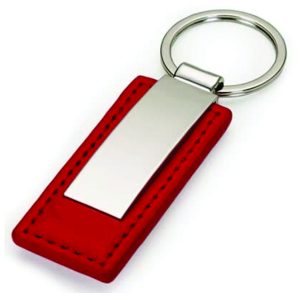 Chaveiros de metal e couro personalizados