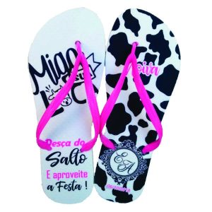 Chinelo personalizado feminino