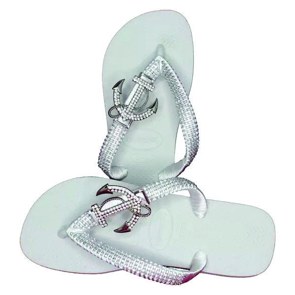 Chinelos Personalizado Branco Pérola