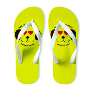 Chinelos Personalizados Amarelo Claro