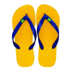 Chinelos Personalizados Amarelo Escuro