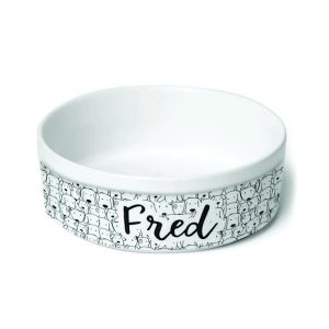 Comedouro pet cerâmica personalizado 200ml