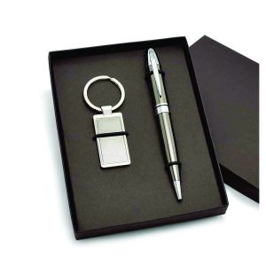 Conjunto chaveiro e caneta personalizado