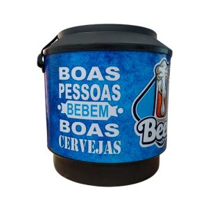 Cooler Térmico Estampa Azul Beer 30 Litros com Alça