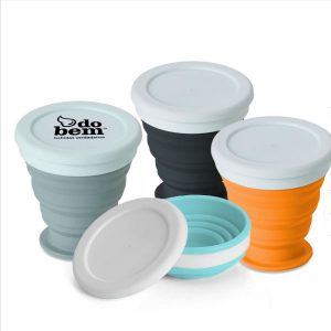 Copo Dobrável de Silicone