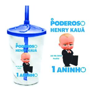 Copo Infantil Tampa Personalizado