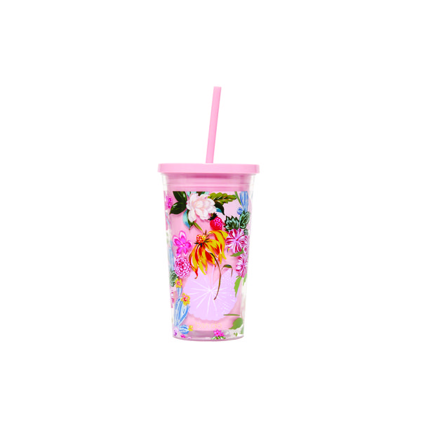 Copo com Canudo 1 Litro e Personalizado