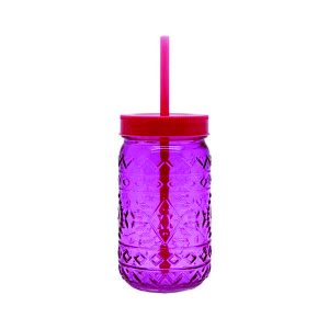 Copo com Canudo de Vidro Personalizado