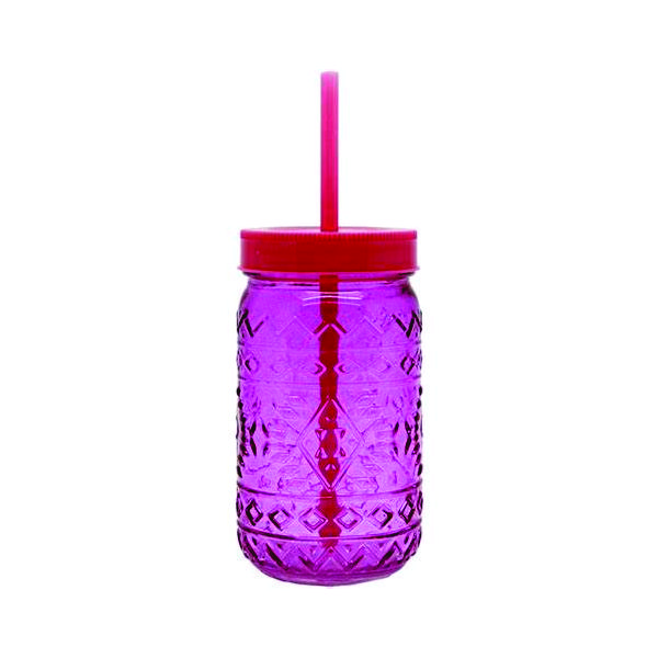 Copo com Canudo de Vidro Personalizado