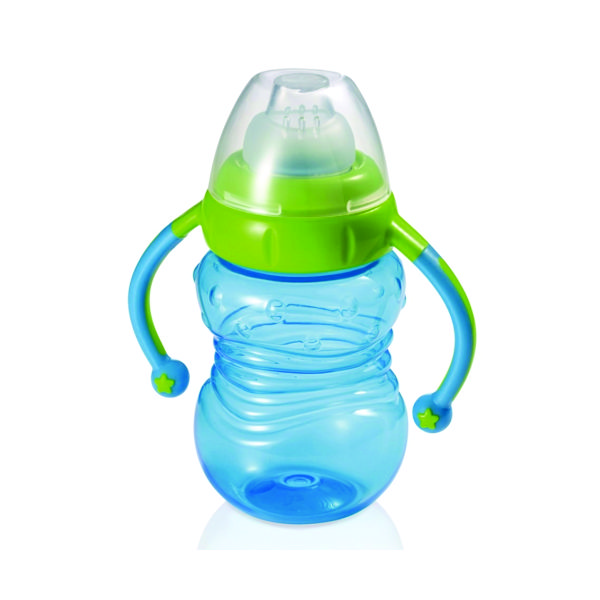 Copo com bico de silicone para bebê
