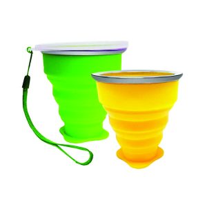 Copo de silicone retrátil brinde