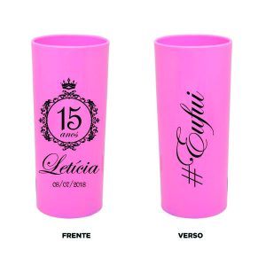 Copo personalizado para aniversário