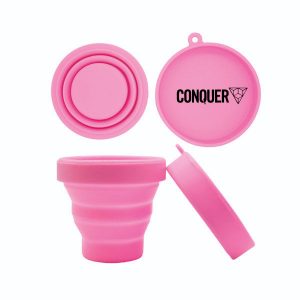 Copo retrátil de silicone brinde
