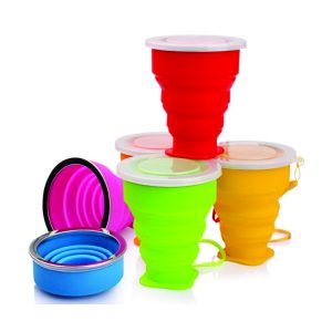 Copo silicone retrátil personalizado