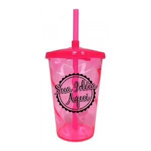 Copo twister tampa canudo personalizado