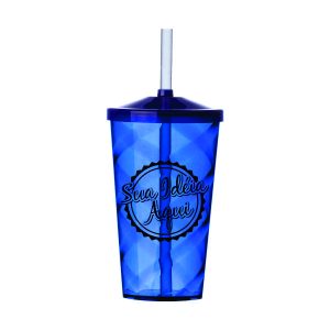 Copos Personalizados Tampa e Canudo