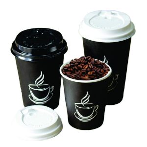 Copos descartáveis personalizados café