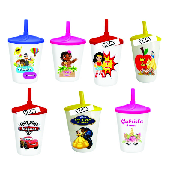 Copos personalizados para festa infantil