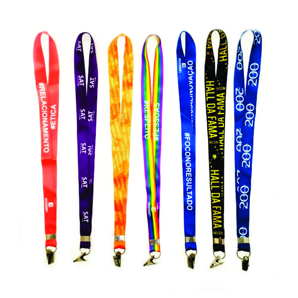 Cordão Colorido Crachá Personalizado