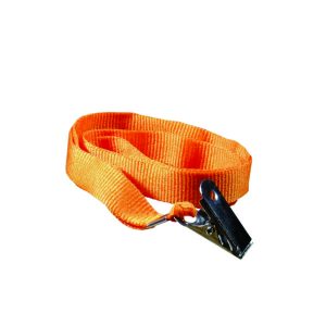 Cordão Para Crachá Personalizado Laranja