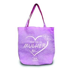 Ecobag em PVC Rosa Colorida com Alça