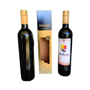 24 Unid Vinho Tinto Sinuelo Bordô Suave 750ml Personalizado