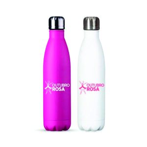 Garrafa Inox 750ml Outubro Rosa