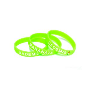 Pulseira personalizada de silicone em silkscreen