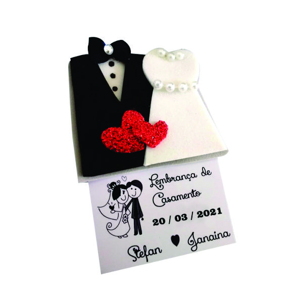 Imã Geladeira para Casamento