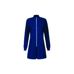 Jaleco Feminino Azul Marinho Gola Padre