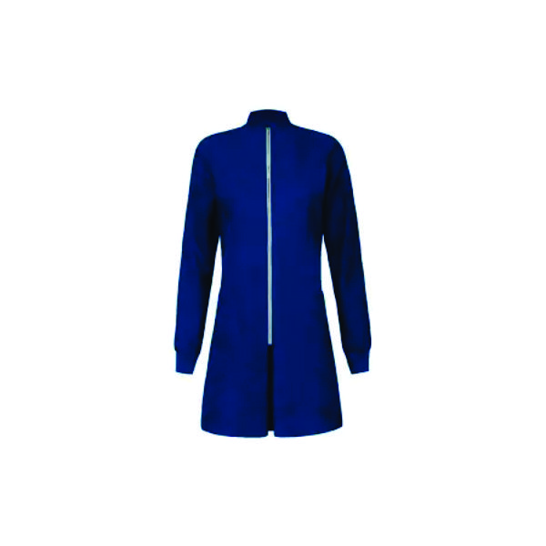 Jaleco Feminino Azul Marinho Gola Padre