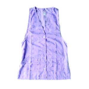 Jaleco Feminino Floral com botões na manga
