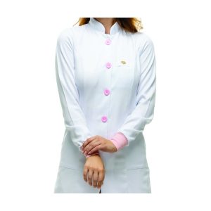 Jaleco Feminino - branco em gabardine