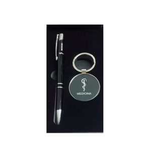 Kit Caneta com Chaveiro Personalizado