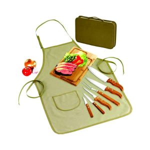 Kit Churrasco Com Avental Personalizado