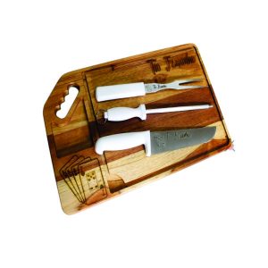 Kit Churrasco Com Tábua Personalizada