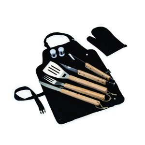 Kit Churrasco Personalizado Com Avental