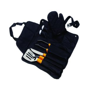 Kit Churrasco Personalizado Com Luvas