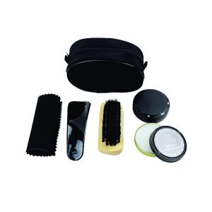 Kit caixa de engraxar polimento de sapato